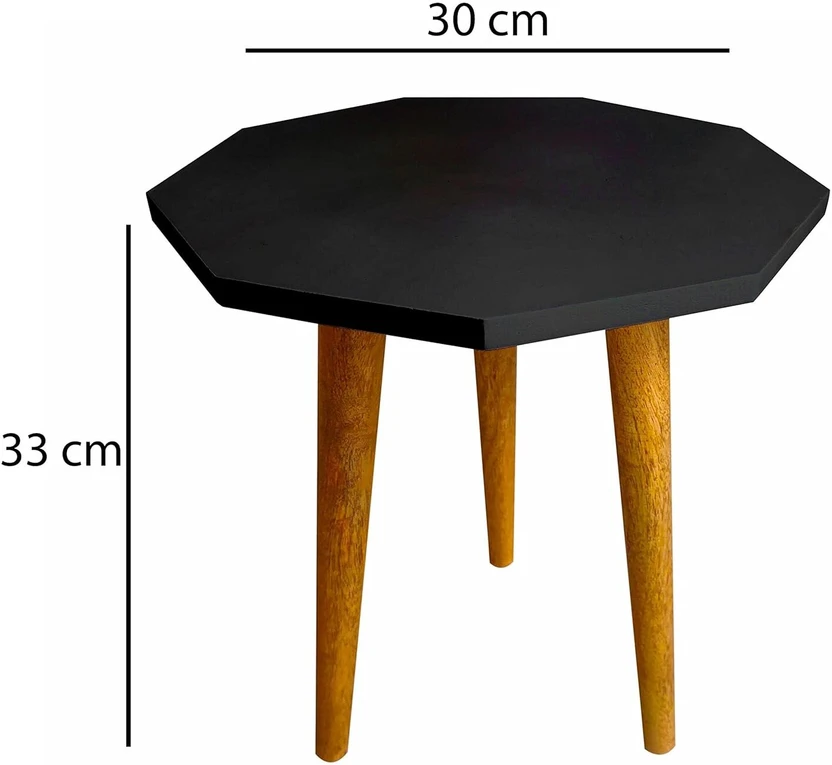 Worldwood Beautiful Antique Wooden Fold-able Side Table/End Table...more