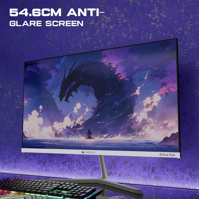 ZEBRONICS 55.88 cm (22 inch) Full HD LED Backlit VA Panel Gaming ...more