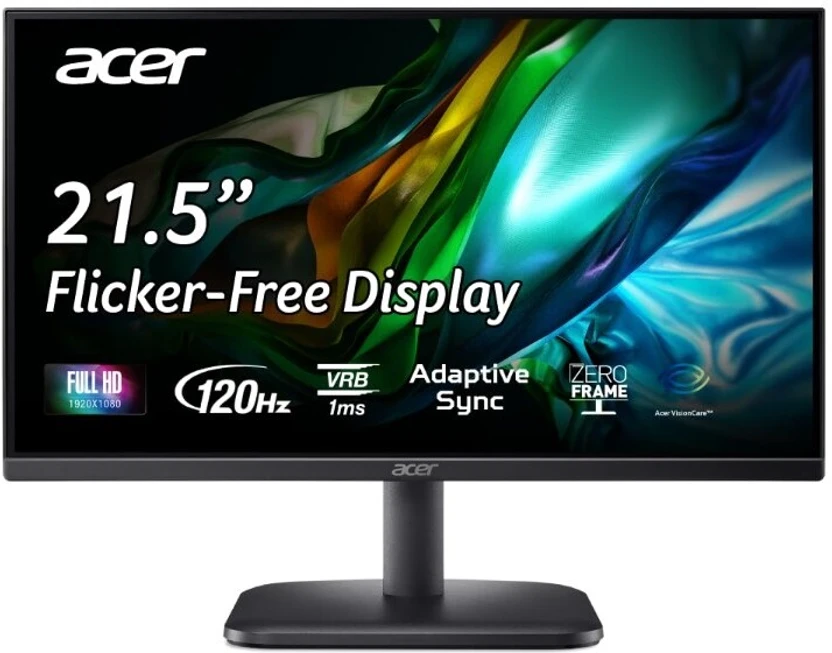 Acer 54.61 cm (22 inch) Full HD VA Panel Monitor (EK220Q J0 Black...more