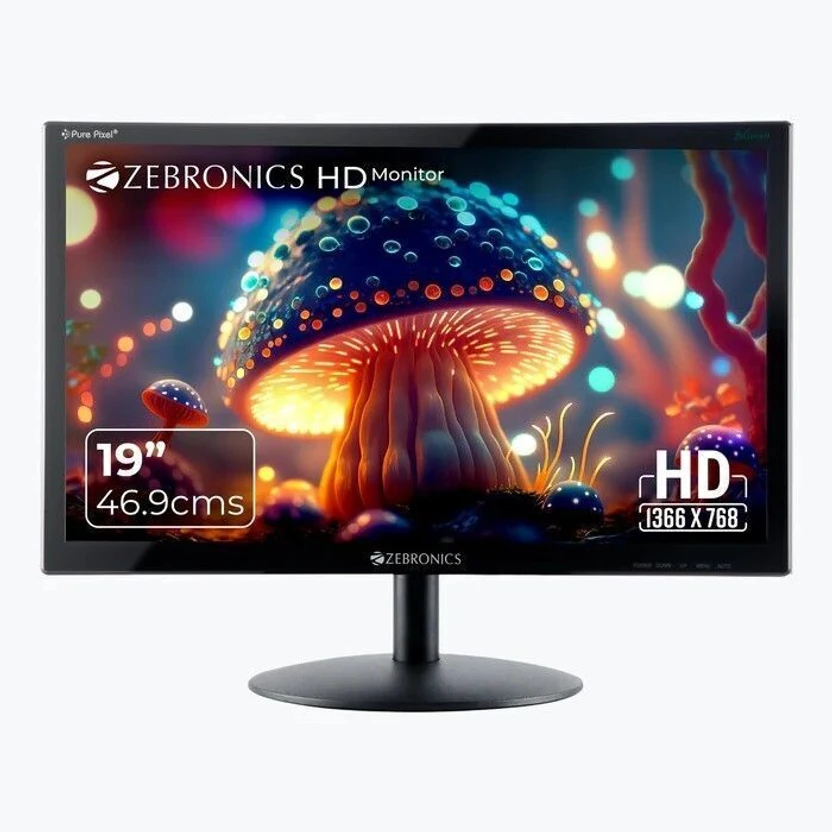 ZEBRONICS ZEBESTER E/V SERIES E19/V19 HD 46.99 cm (19 inch) HD LE...more