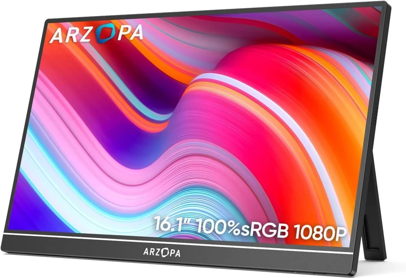 Arzopa Z1C 40.89 cm (16 inch) Full HD IPS Panel Monitor (16.1'' F...more