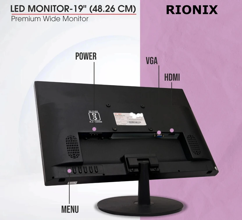 rionix RIONIX 48.26 cm (19 inch) HD LED Backlit TN Panel Monitor ...more