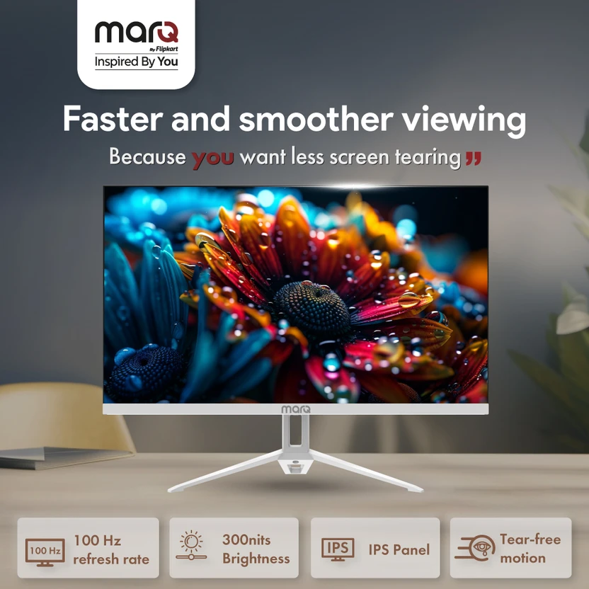 MarQ by Flipkart 60.96 cm (24 inch) Full HD IPS Panel Inbuilt Spe...more