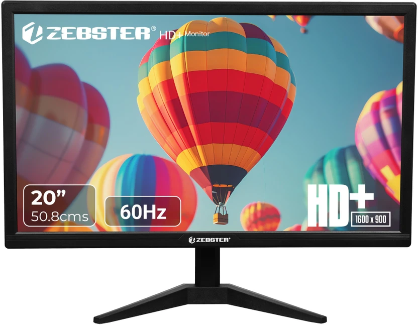 Computer Monitors ZEBSTER 50.8 cm (20 inch) HD VA Panel Monitor (Z-GV120) (Response...more