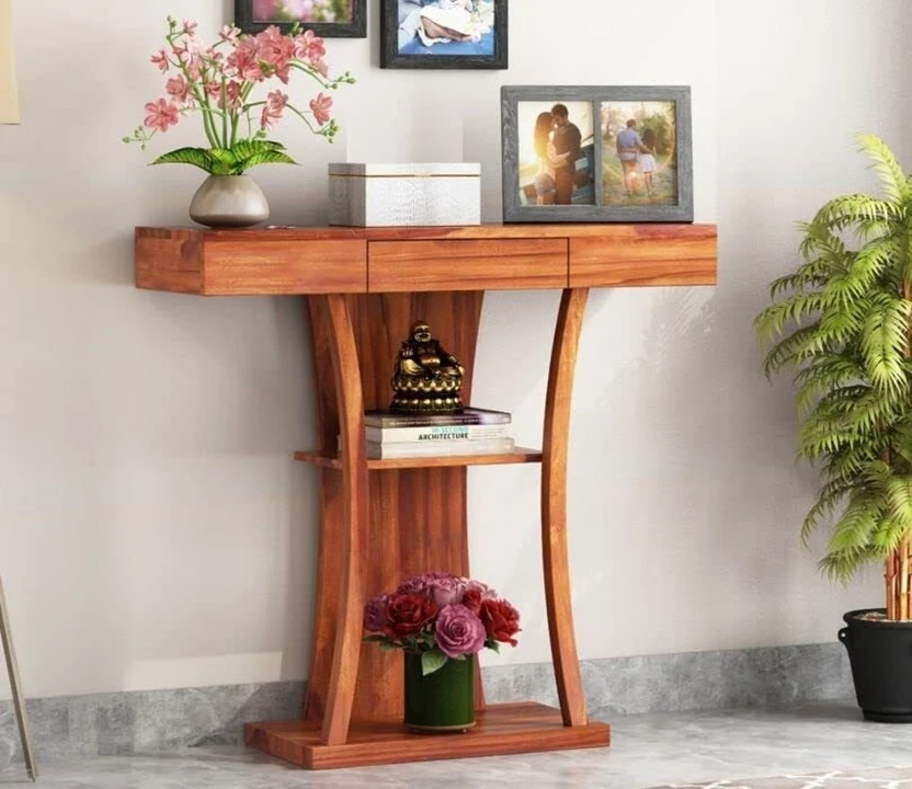 Console Tables Shyam Handicraf Solid wooden console table,bedside table for bed ...more