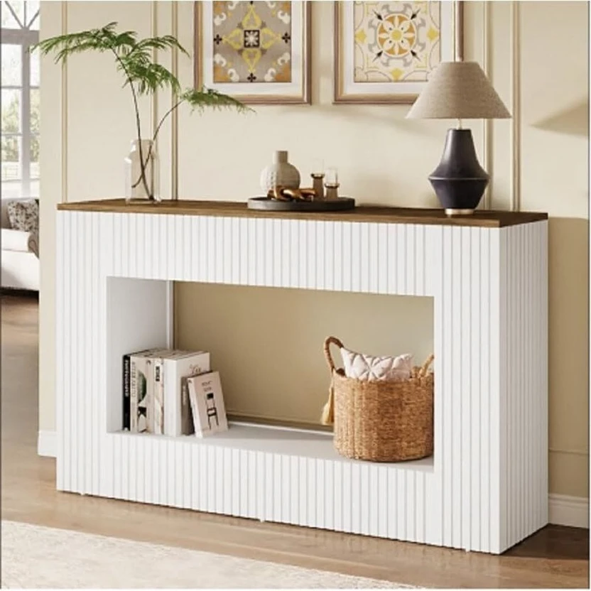 Home wood Console Table (Finish Color - Honey, DIY(Do-It-Yourself...more