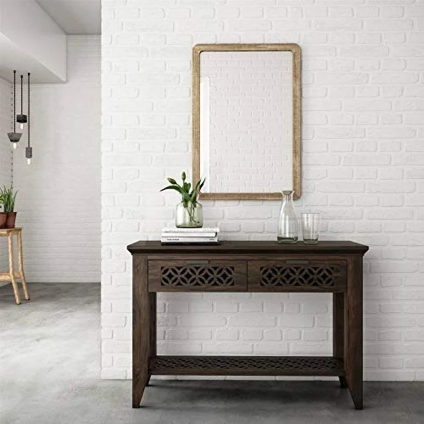 Home wood Console Table for Living Room, Wooden Side Entrance Tab...more