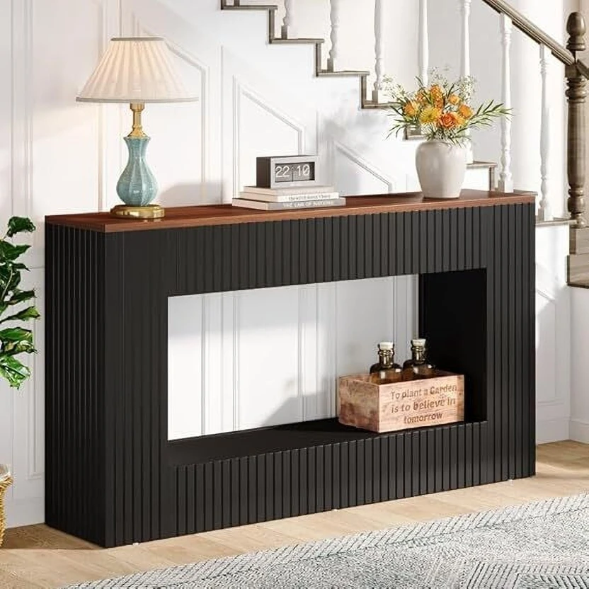 Home wood Console Table (Finish Color - Honey, DIY(Do-It-Yourself...more