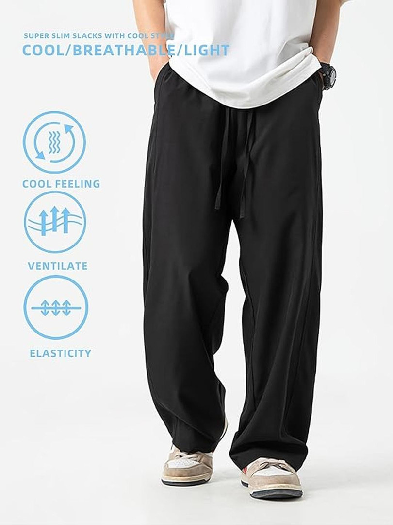 Imsa Moda Men Black Cotton Track Pants