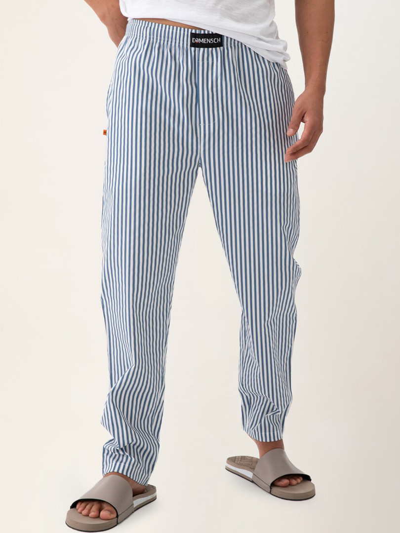 DAMENSCH DaMENSCH Men Striped Stretch Cotton Tapered Woven Lounge Pants