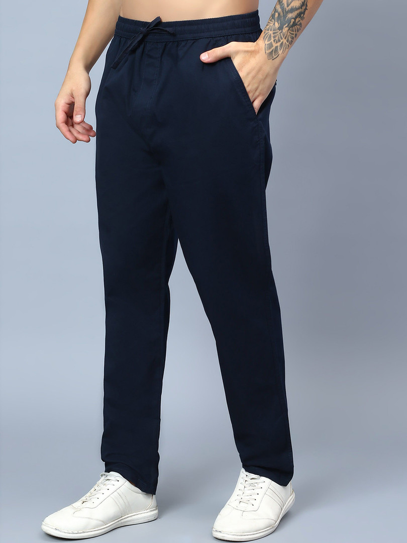 HAUWER Men Cotton Cargo Track Pants