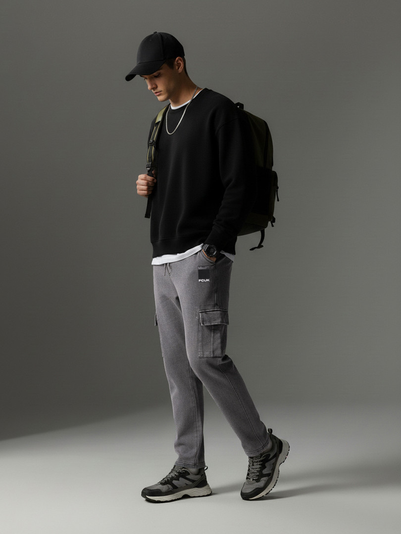 FCUK Men Pure Cotton Track Pants