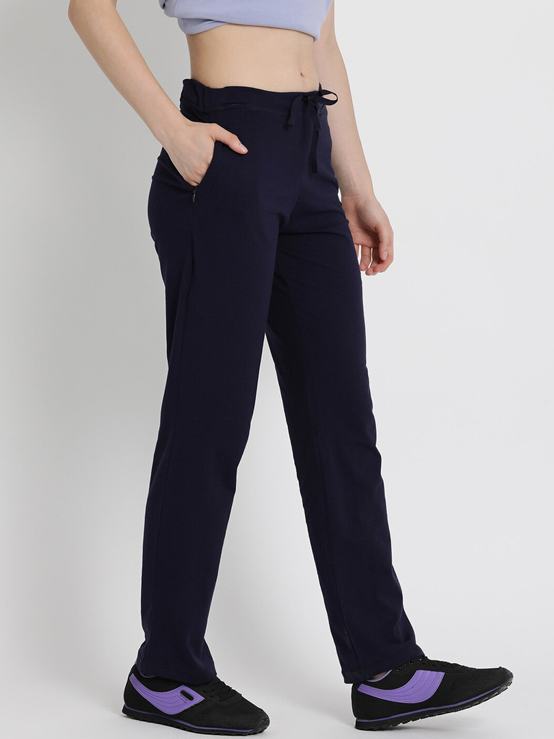 Enamor Women Mid-Rise Straight Leg Lounge Pants E014
