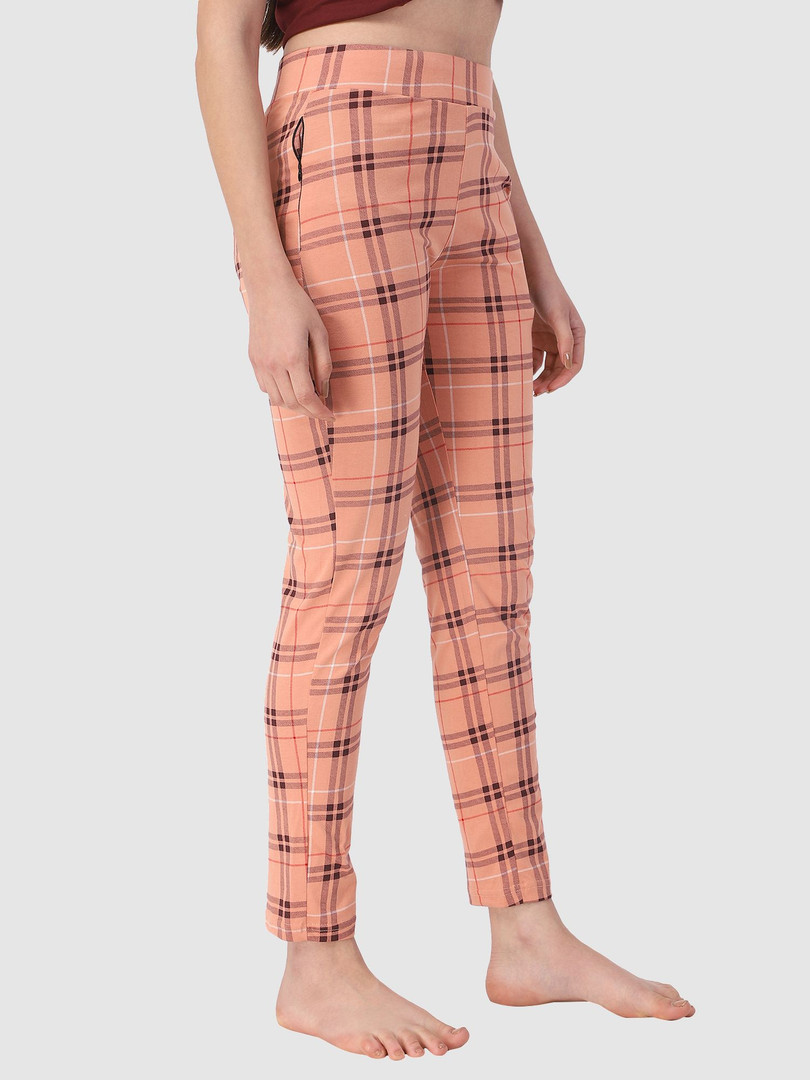 PROTEENS Women Checked Cotton Lounge Pants