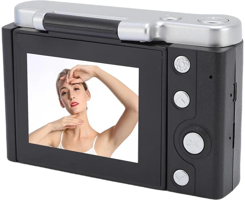 dkian flip screen camera 4K Ultra HD Photography 12MP Rechargeabl...more