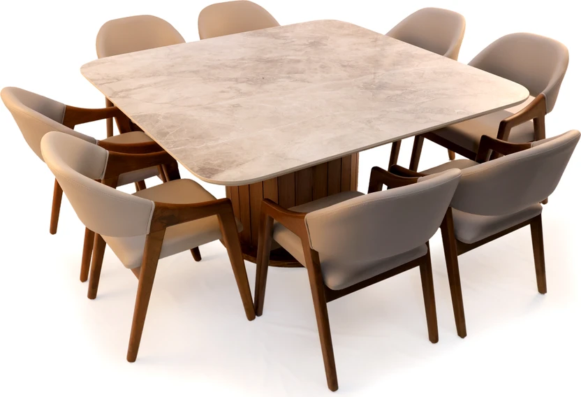 WOODART FURNITURE C-2438 Solid Wood Dining Chair (Set of 2, Finis...more