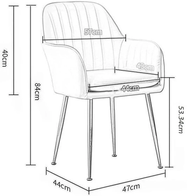 Toxigo Velvet Dining Chairs, Cushion Seat Chair for Living Room B...more