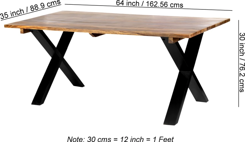 Flipkart Perfect Homes Rosewood ( Sheesham ) Solid Wood 6 Seater ...more