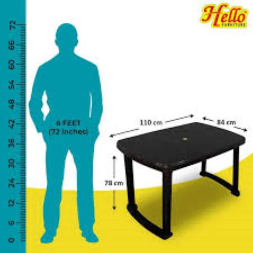 Pal Traders Decora Model Strong and Durable Plastic Table for Hom...more