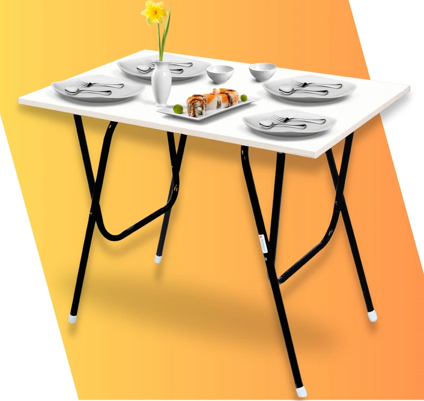 EuroQon Space Saver Foldable Imported Wood Engineered Wood 4 Seat...more