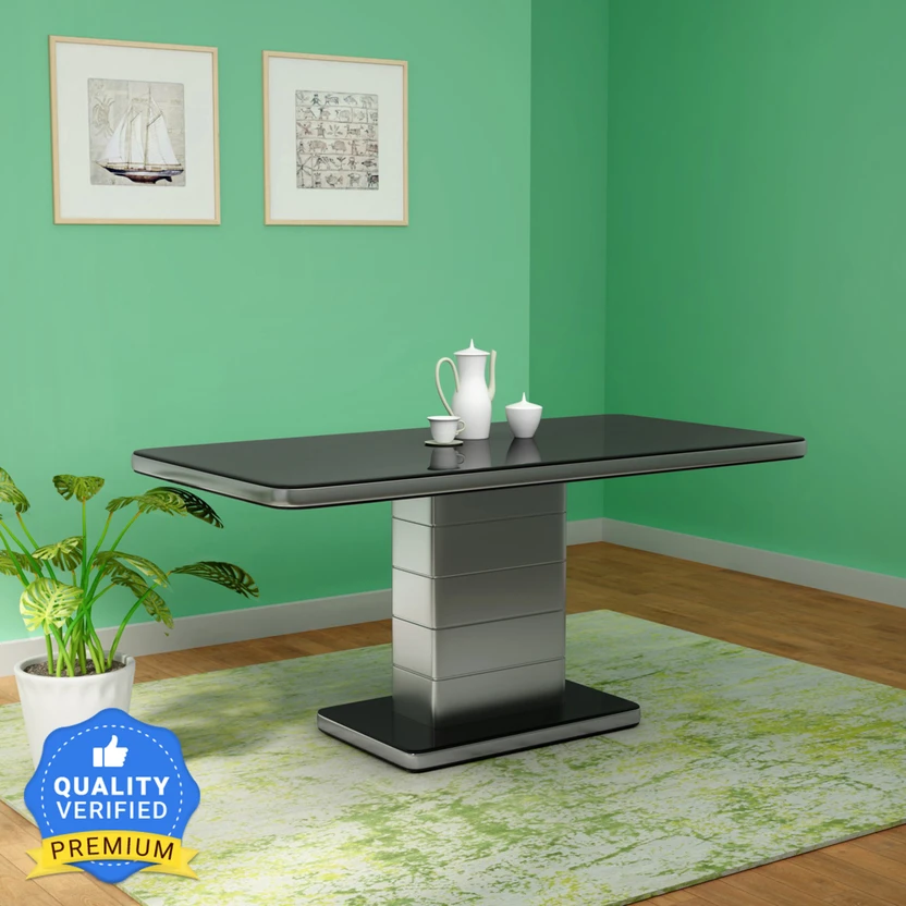 Godrej Interio Neo Apple Glass 6 Seater Dining Table (Finish Colo...more