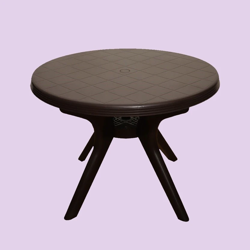 Dining Tables ARLAVYA Magna Model Sturdy Round Table for Home Garden Cafeteria ...more
