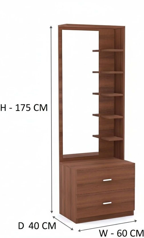 Aspirata Furniture Dressing Table | with Mirror & Storage for Bed...more