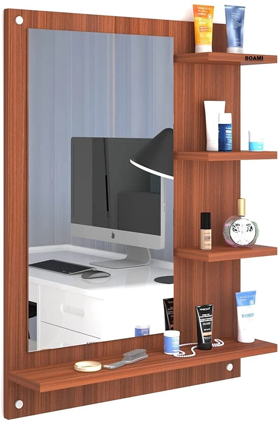ONEDEEP Engineered Wood Dressing Table (Finish Color - , Teak Nat...more