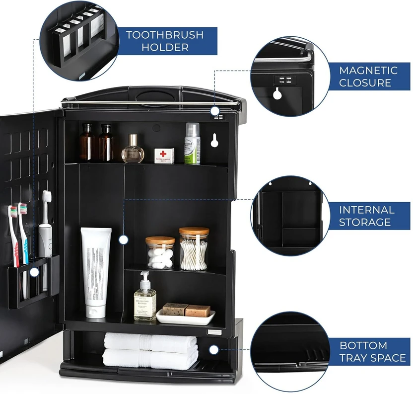LUPPRA Plastic Dressing Table (Finish Color - , Black, DIY(Do-It-...more