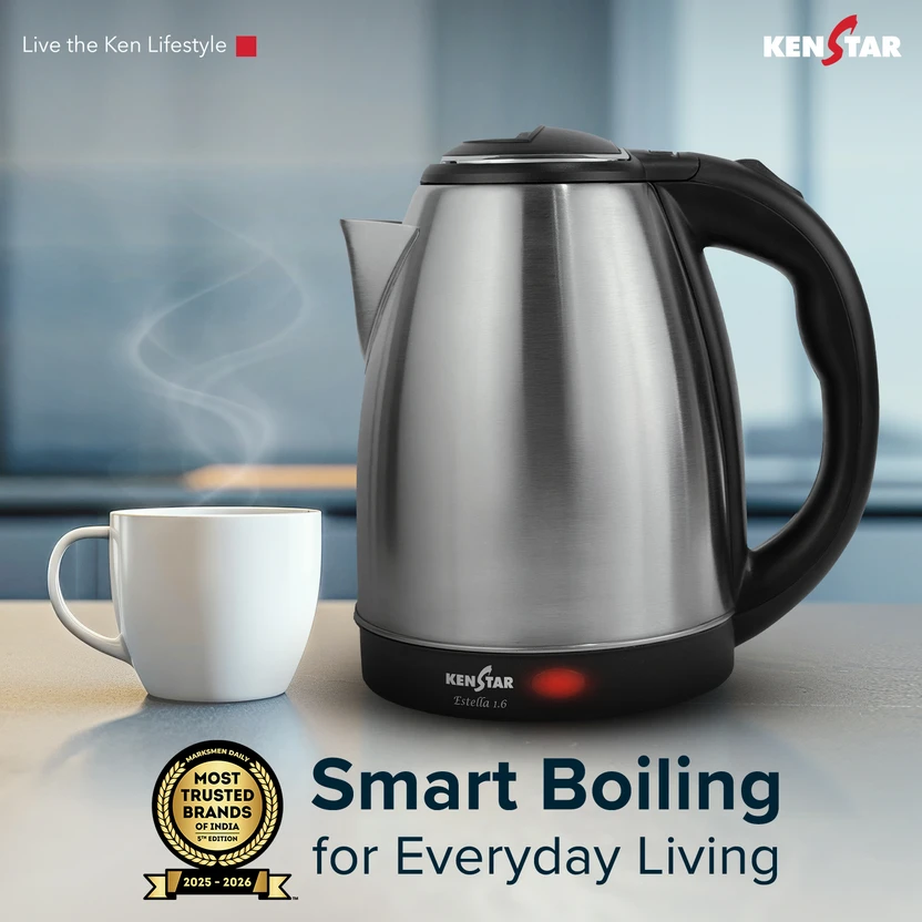 Kenstar Estella 1.6 Electric Kettle (1.6 L, Steel)