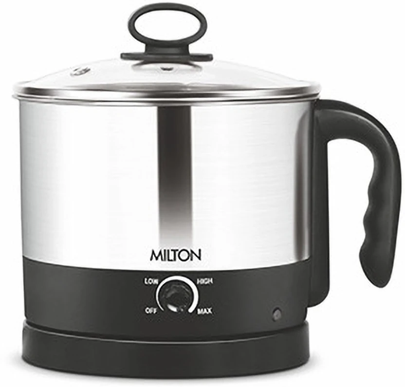 MILTON Insta cooker Electric Kettle (1.2 L, Silver)
