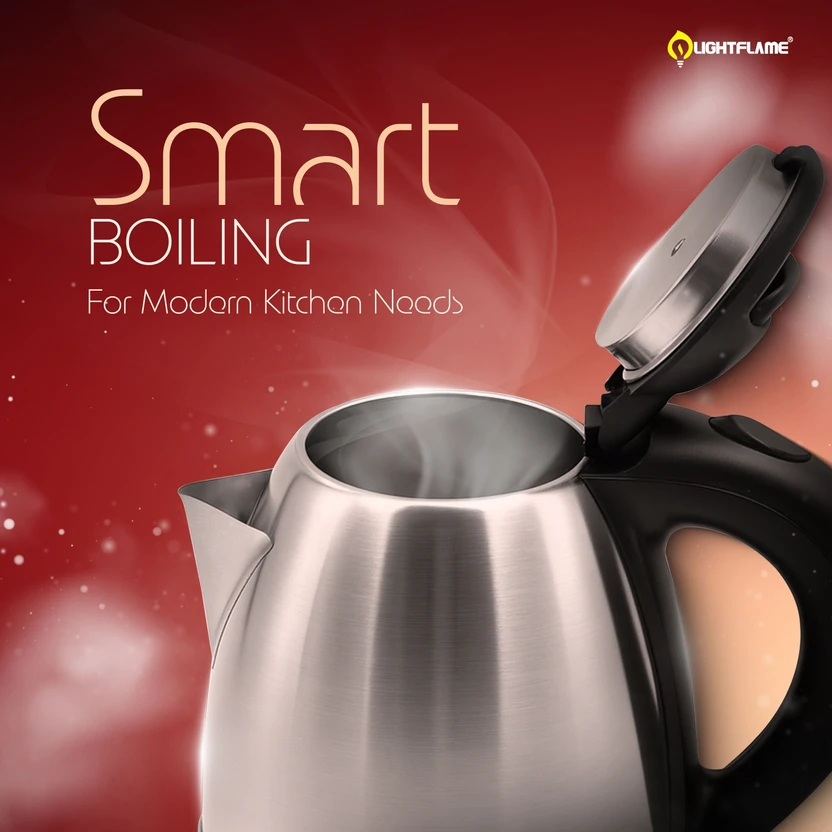 Electric Kettles LIGHTFLAME Fast Boil | Auto Shut-Off | Cordless Electric Kettle (...more
