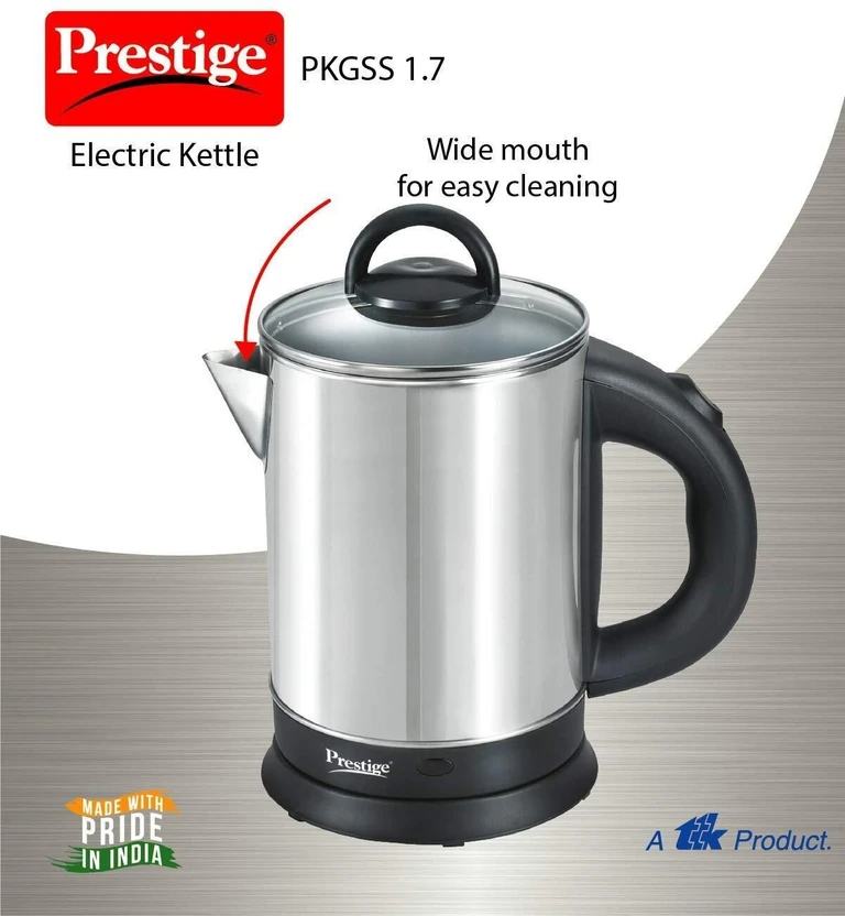 Prestige pkgss Electric Kettle (1.7 L, Black, Steel)