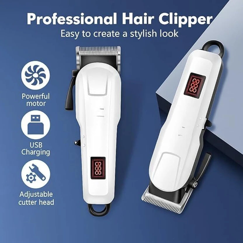 RACCOON Professional Cordless Hair Trimmer for Men | Digital Disp...more