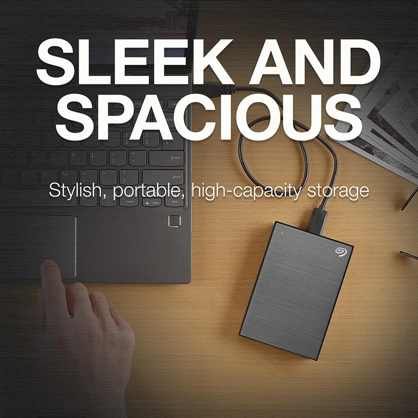 Seagate One Touch with Password Protection for Windows & Mac with...more