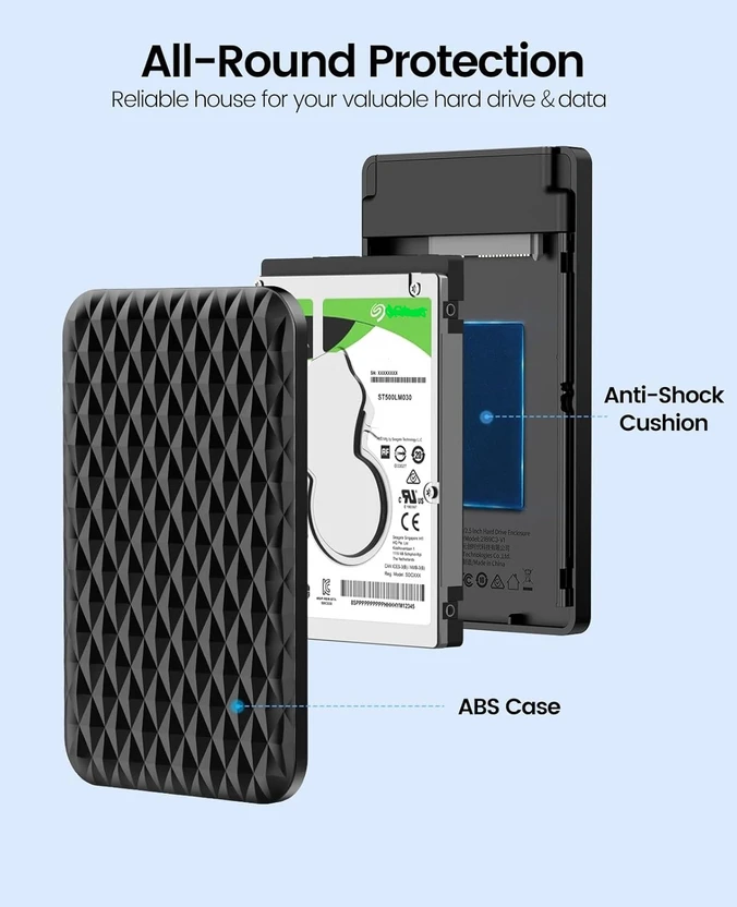 ULTRABYTES 1 TB External Hard Disk Drive (HDD) (Black)