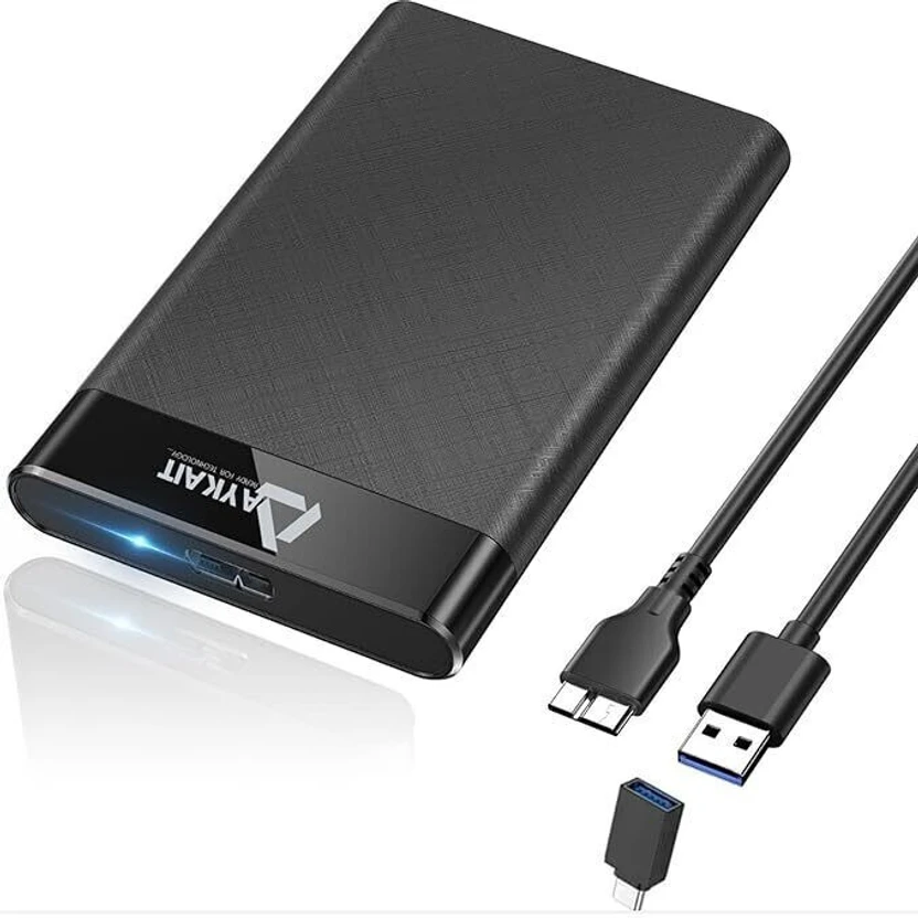External Storage Aykait 500 GB External Hard Disk Drive (HDD) (Black)