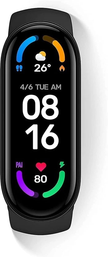 Fitness Bands Mi Smart Band 6 - India's No. 1 Activity Tracker (Black Strap, Si...more