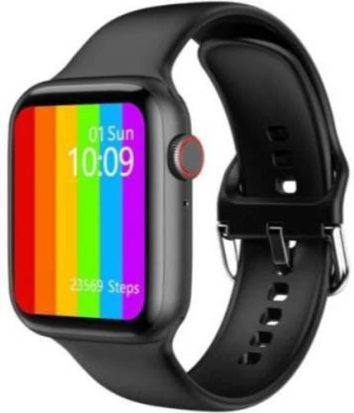 NKL Look 55 Full Display Smart Watch Loading (Black Strap, Size :...more