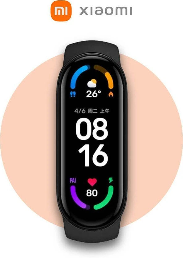 Fitness Bands Mi Smart Band 6 - India No.1 Fitness Smart Band (Black Drift Stra...more
