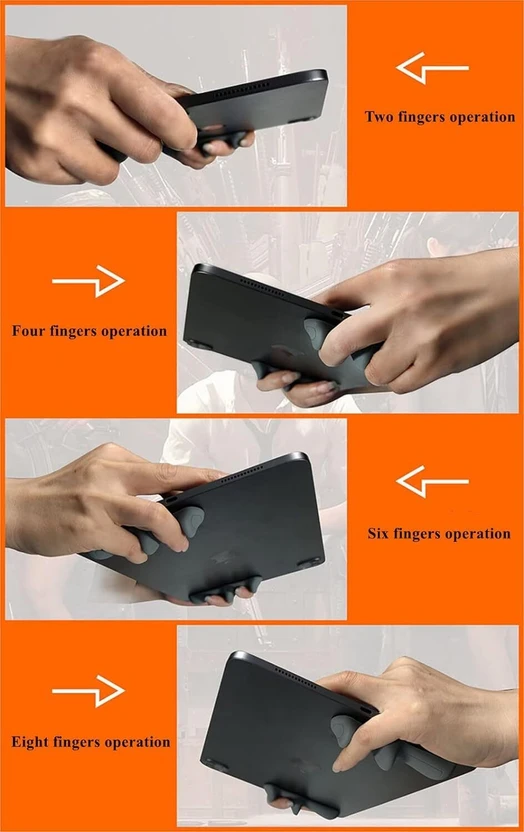 Cubonic PB01 Gaming Handle for Pad, Multi-Finger Operation Silico...more