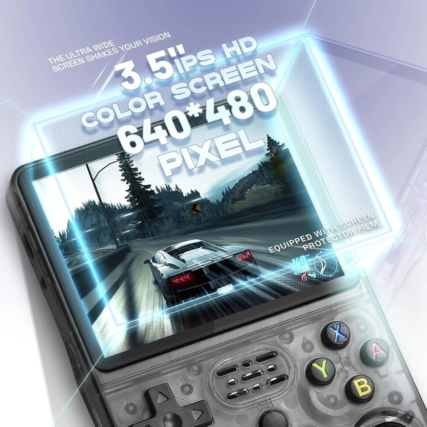 Maizic Smarthome R36S Retro Handheld Game Console – 3.5" Display,...more