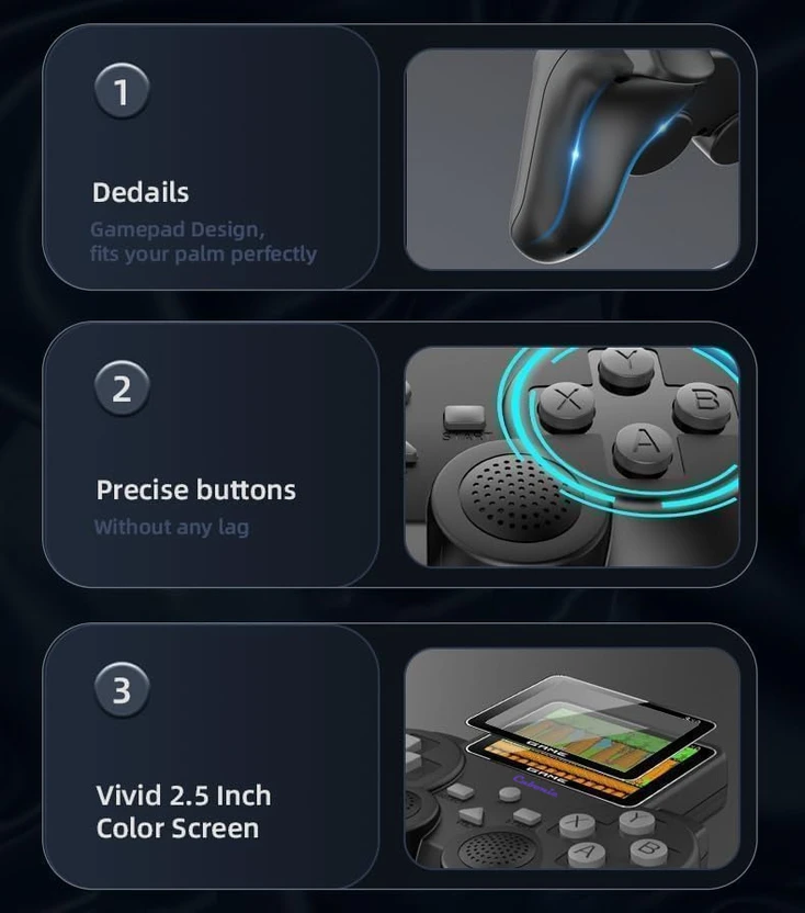 Cubonic PlayTor S10 Dual-Grip Console with Built-in HD Screen Ret...more