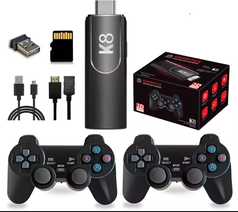 Playtastic K8 Game Stick Retro Game Console 4K HD 2.4G Wireless C...more