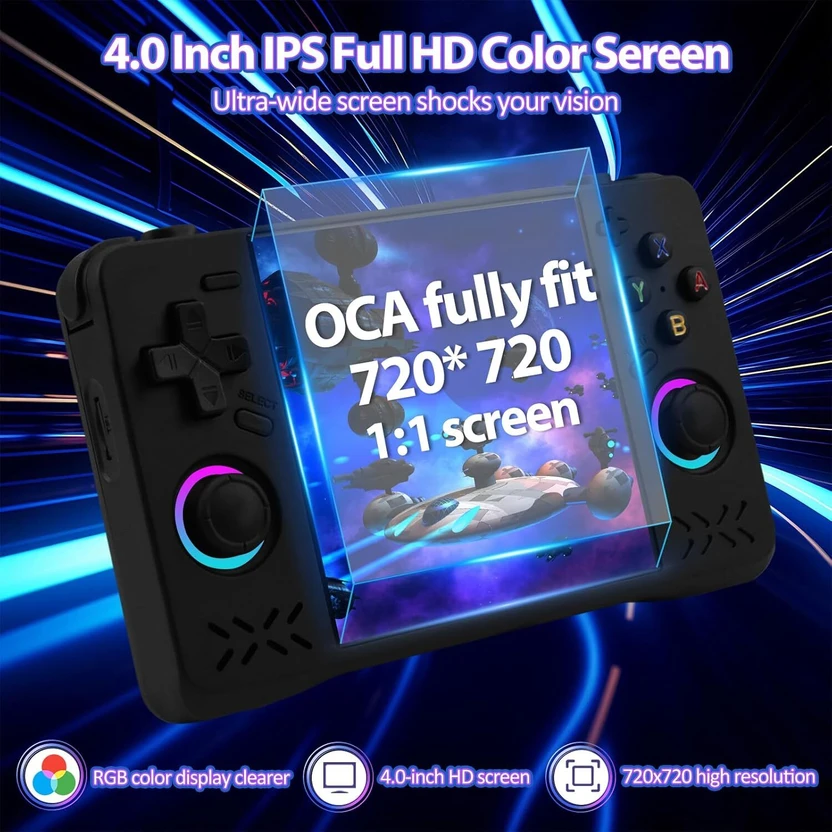Playtastic XF40H Retro Gaming Console with 4.0 Inch 4K HD IPS Scr...more