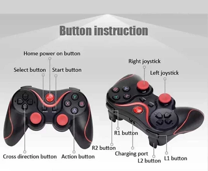 Buy more X3 BLUETOOTH GAME CONTROLLER JOYSTICK MOBILE GAME CONTRO...more
