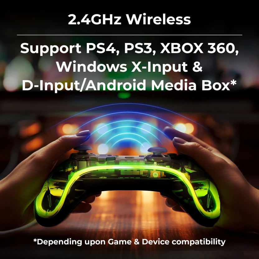 ZEBRONICS Max Link + Wireless Dual Motors Haptic  Gamepad (Black,...more