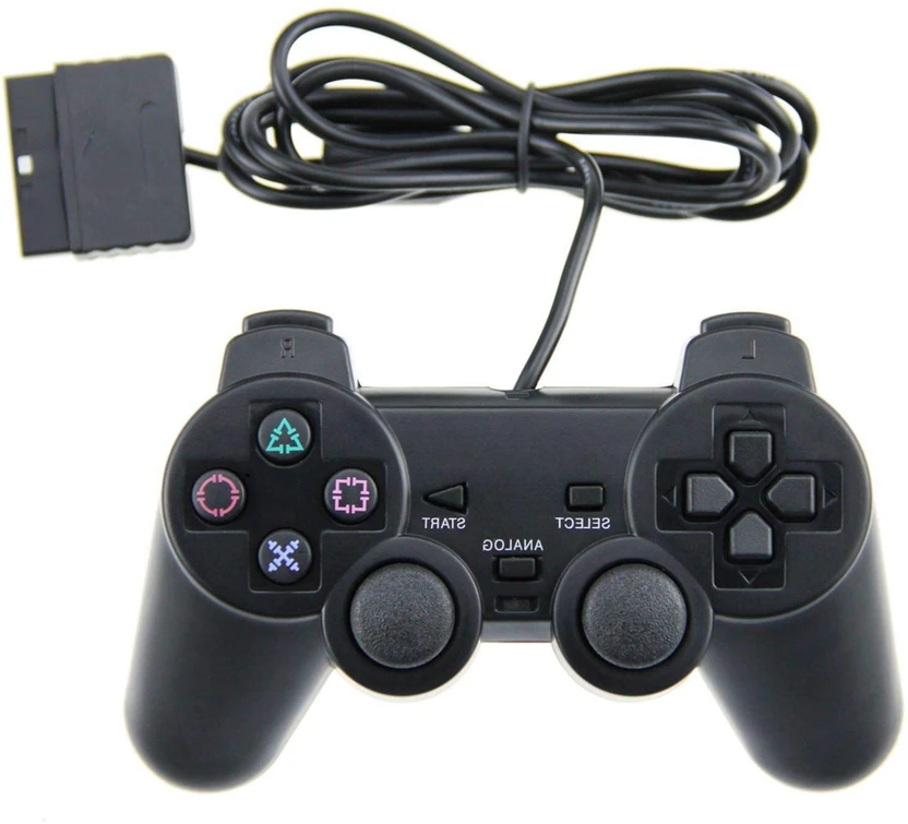 tsw Dual Shock 2 Wired Controller Black For PS2 | PS2 Controller ...more