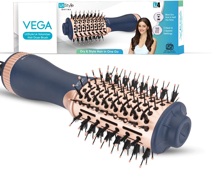 VEGA VHSD-04 Listyle L4 Volumizer Brush for Women Hair Dryer (500...more