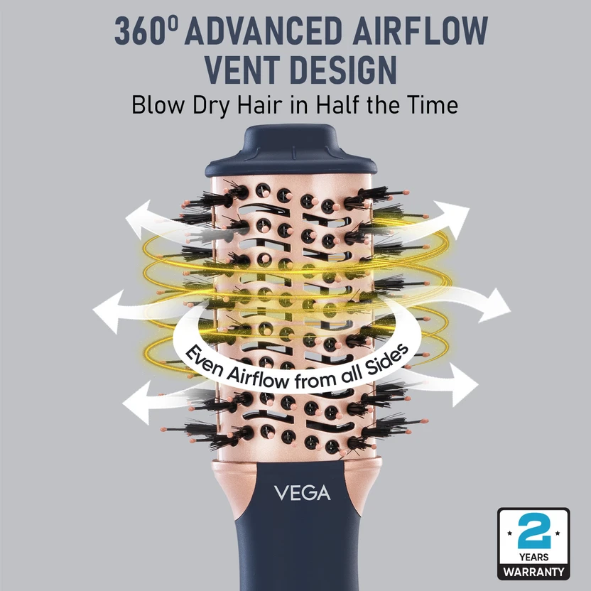 VEGA VHSD-04 Listyle L4 Volumizer Brush for Women Hair Dryer (500...more